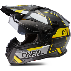 O'Neal Casco Adventure  D-SRS SQUARE V.23 Nero-Grigio-Giallo