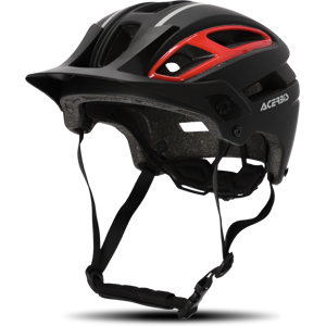 Acerbis Casco MTB  Double P Nero-Rosso