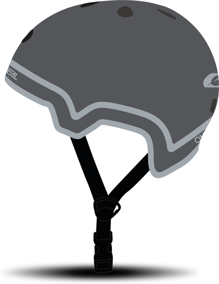 O'Neal Casco Bambino MTB  Dirt Lid Plain Grigio