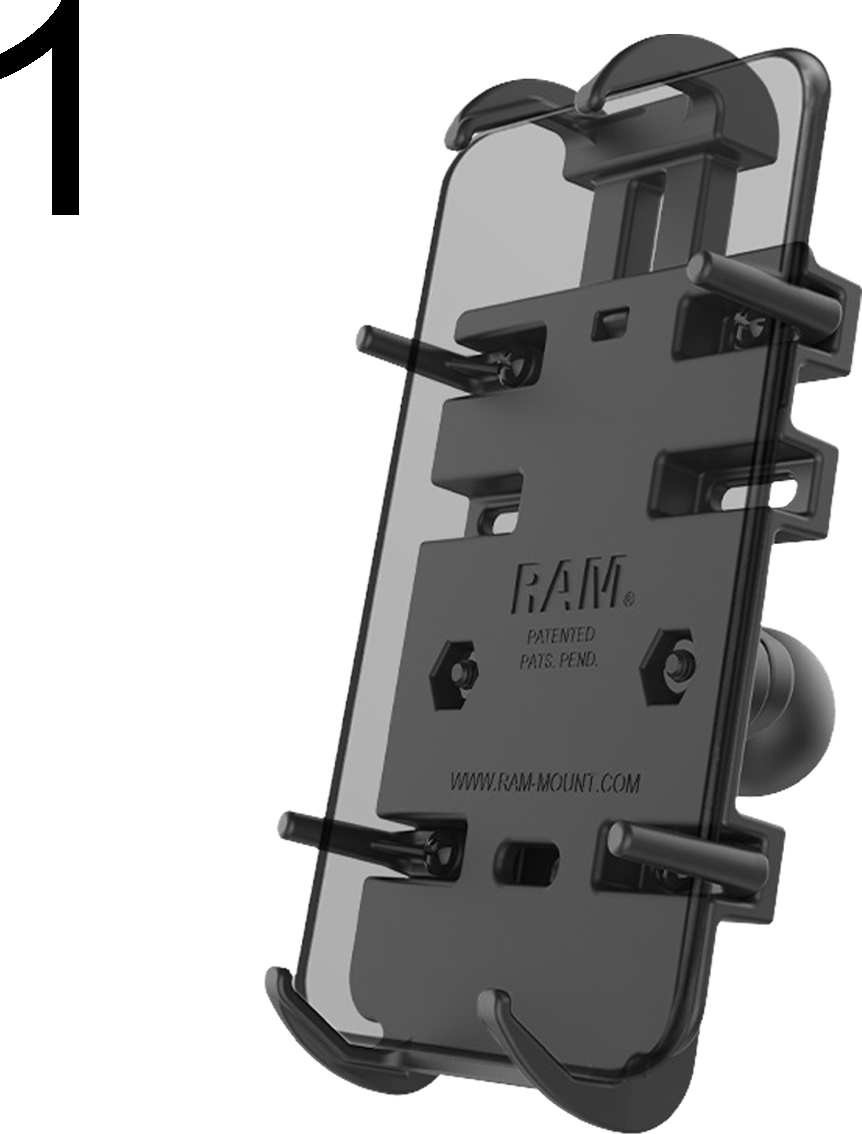 RAM® Mounts Supporto Telefono  Quick-Grip™ Nero