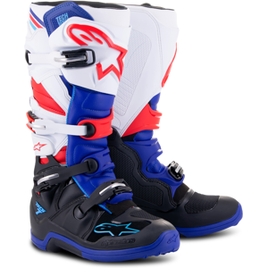 Alpinestars Stivali Cross  Tech 7 Nero-Blu Scuro-Rosso