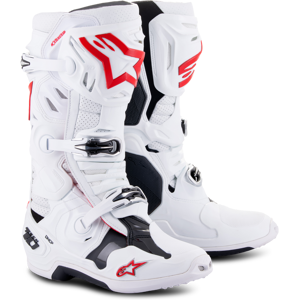 Alpinestars Stivali Cross  Tech 10 Supervented Bianco-Rosso