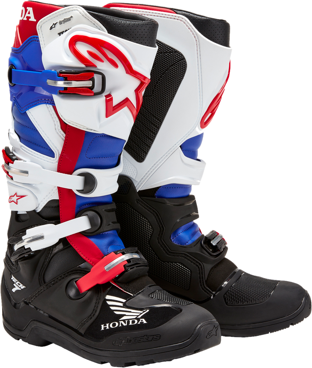 Alpinestars Stivali Cross  Honda Tech 7 Enduro Drystar Nero-Bianco-Blu-Rosso