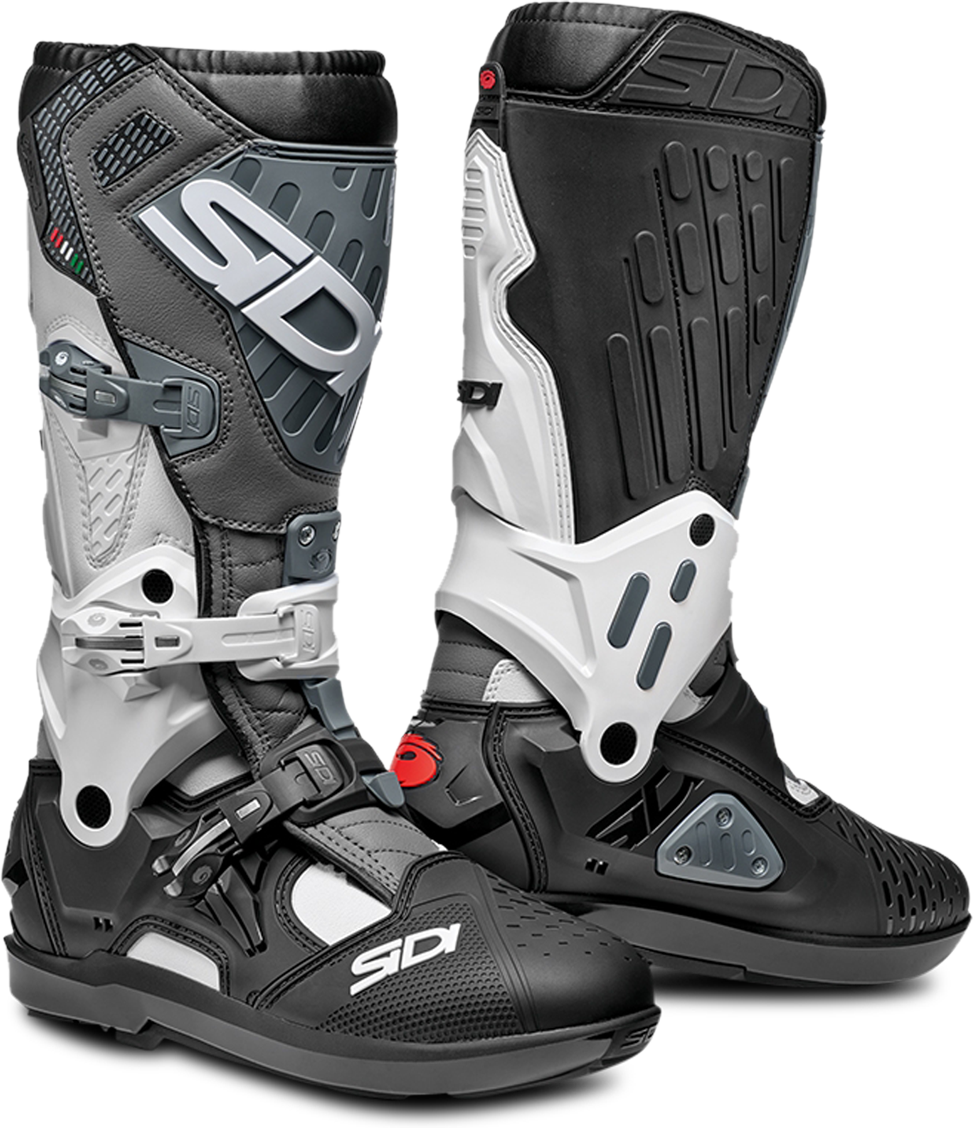 Sidi Stivali Cross  Atojo SRS Bianco-Nero-Grigio Sidi Stivali Cross  Atojo SRS Bianco-Nero-Grigio