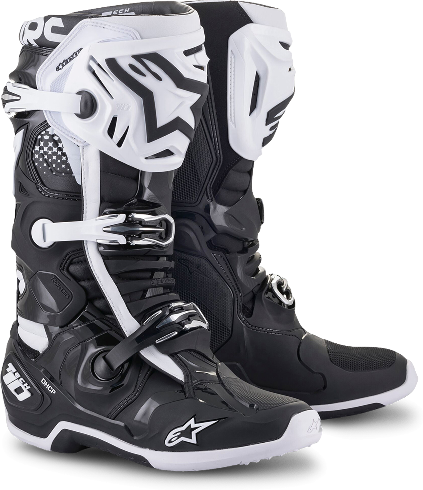 Alpinestars Stivali Cross  Tech 10 Nero-Bianco Alpinestars Stivali Cross  Tech 10 Nero-Bianco