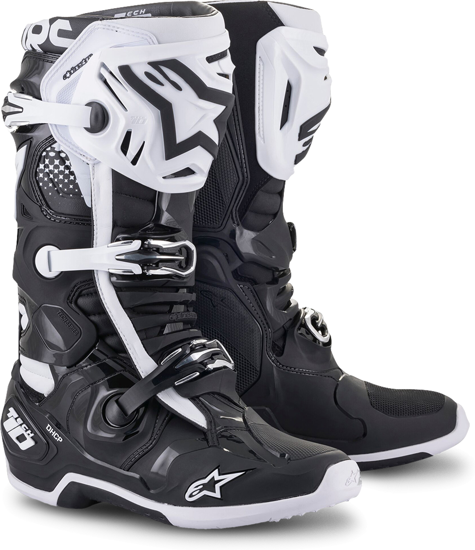 Alpinestars Stivali Cross  Tech 10 Nero-Bianco