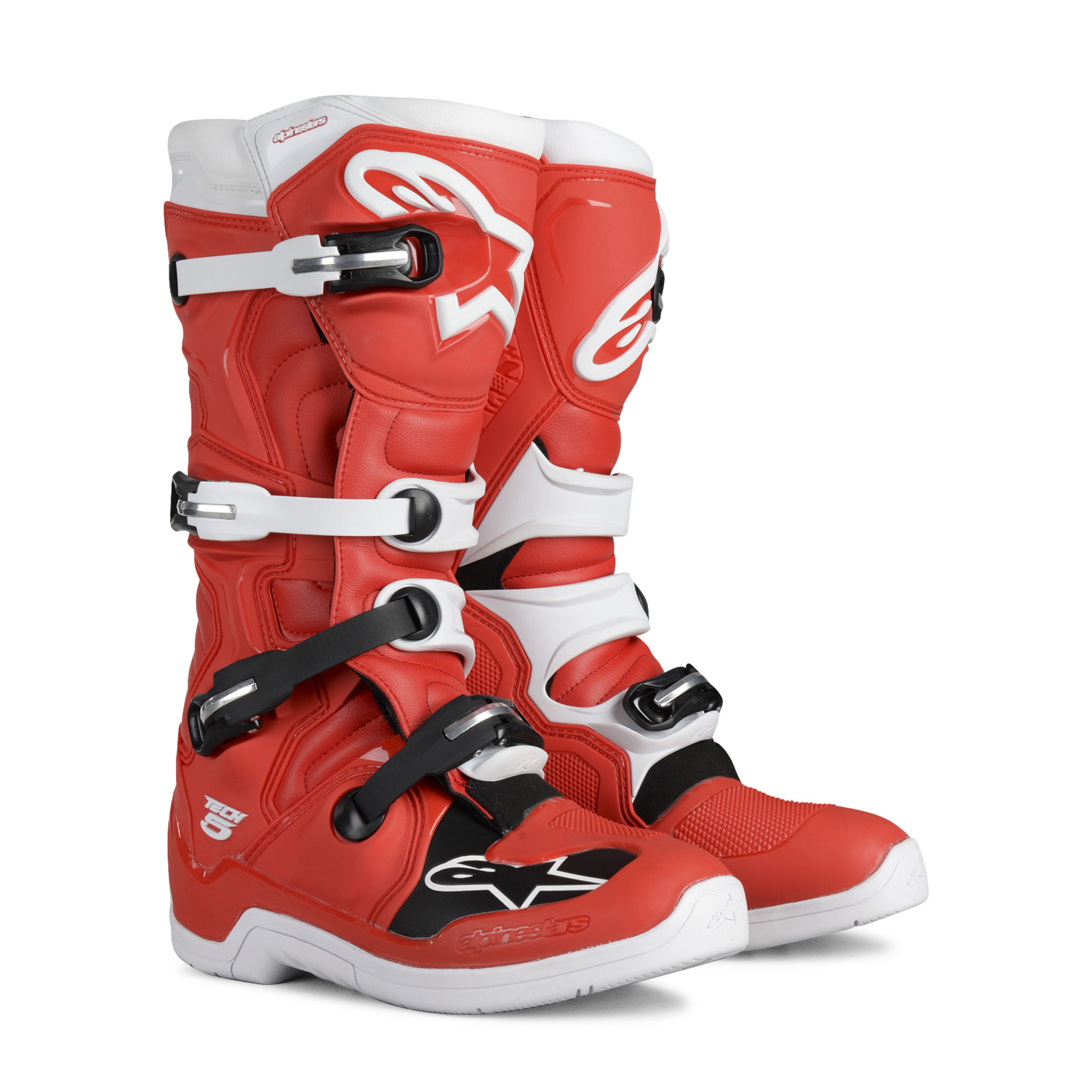 Alpinestars Stivali Cross  Tech 5 Rosso-Bianco Alpinestars Stivali Cross  Tech 5 Rosso-Bianco