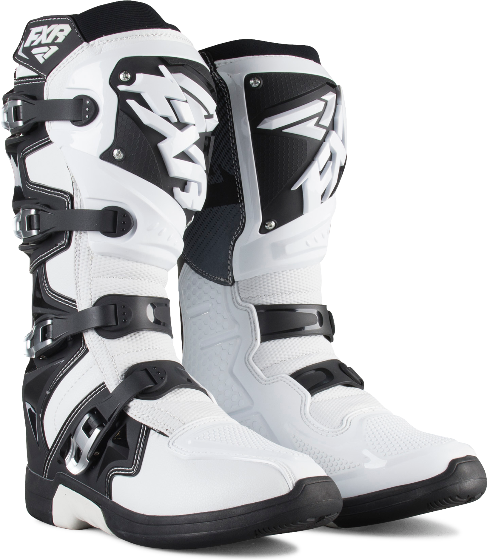 FXR Stivali Cross  Factory Ride Nero-Bianco FXR Stivali Cross  Factory Ride Nero-Bianco