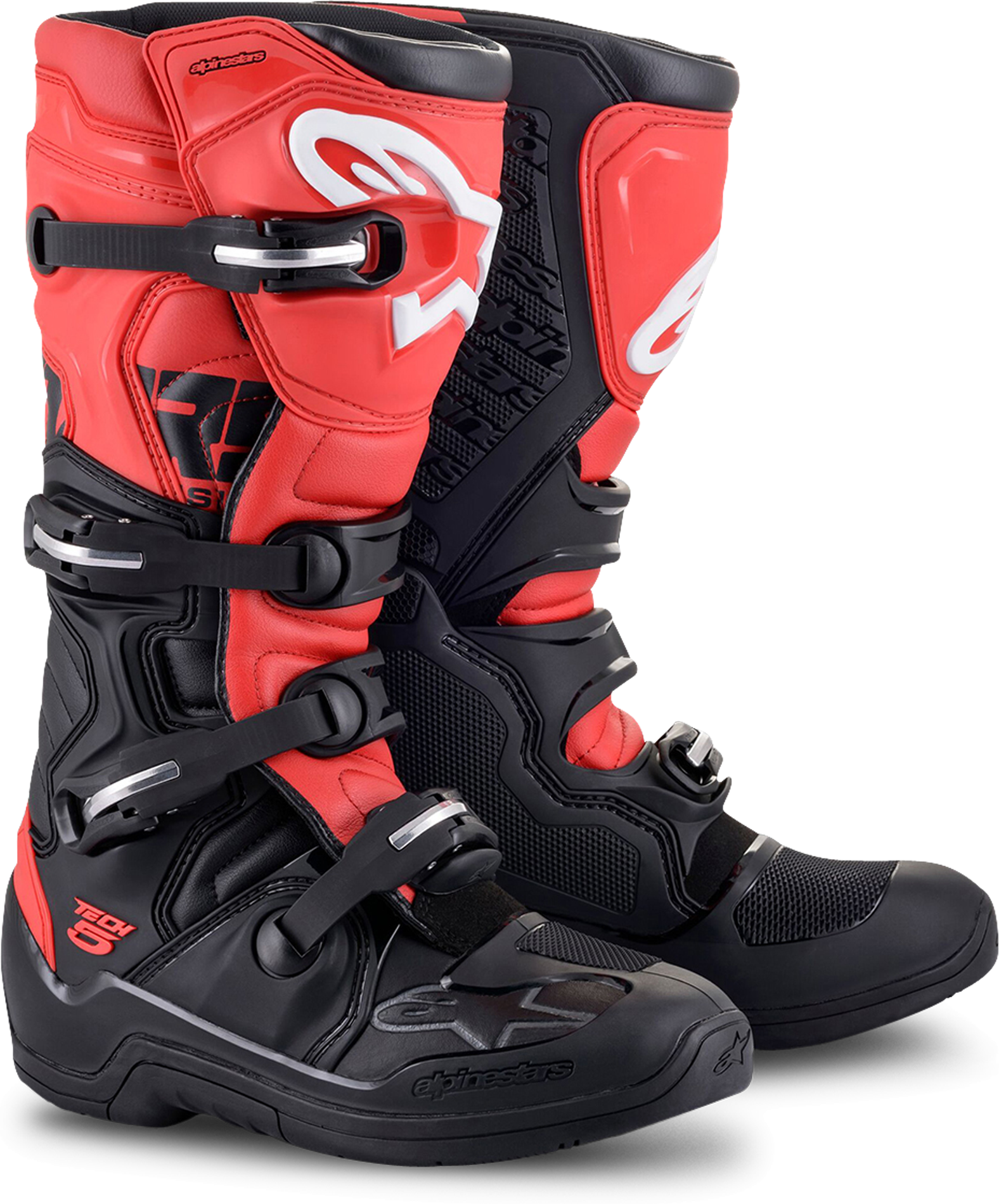 Alpinestars Stivali Cross  Tech 5 Nero-Rosso