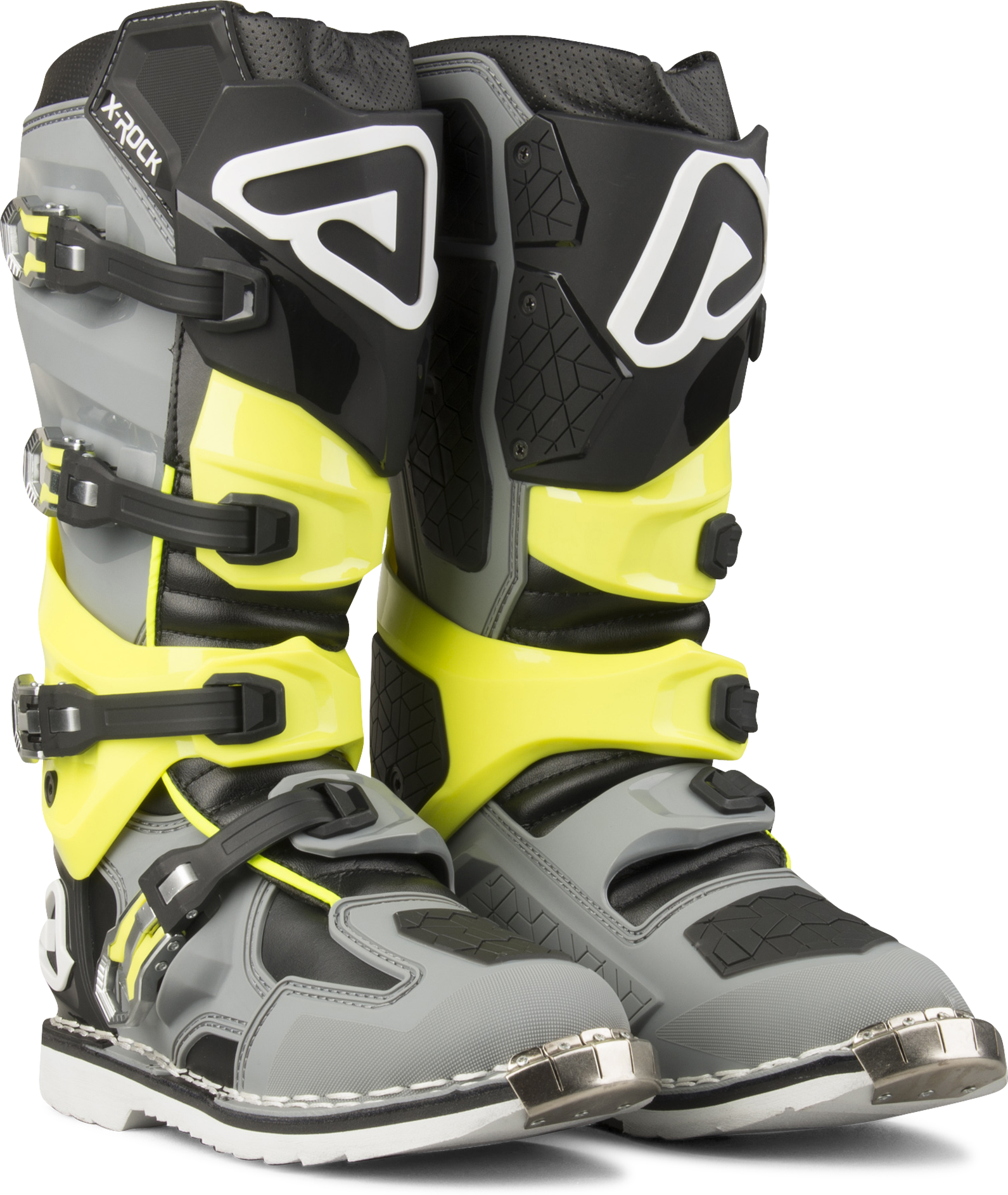 Acerbis Stivali cross  X-Rock Grigio-Verde fluo Acerbis Stivali cross  X-Rock Grigio-Verde fluo