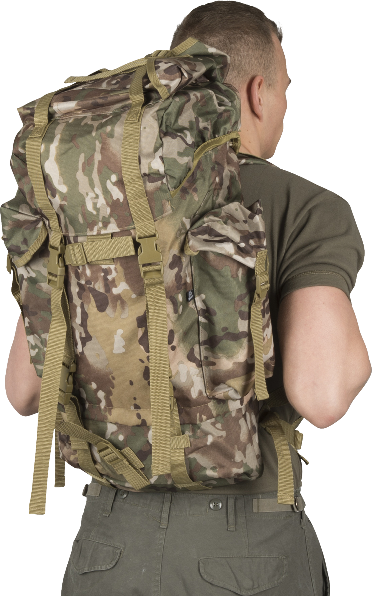 Brandit Zaino  Nylon Tactical Camo 65L