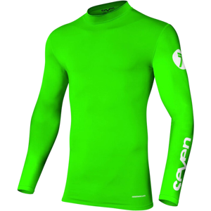 Seven Maglia Cross Bambino  Zero Compression Verde Fluo