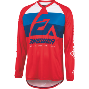 Answer Racing Maglia Cross Bambino ANSWER SYNCRON CC Rosso-Bianco-Blu