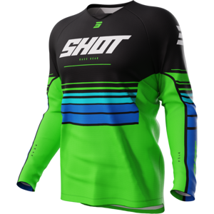 Shot Race Gear Maglia Cross Bambino Shot Draw Verde