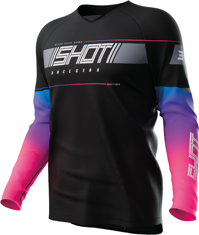 Shot Race Gear Maglia Cross Bambino Shot Draw Indy Nera