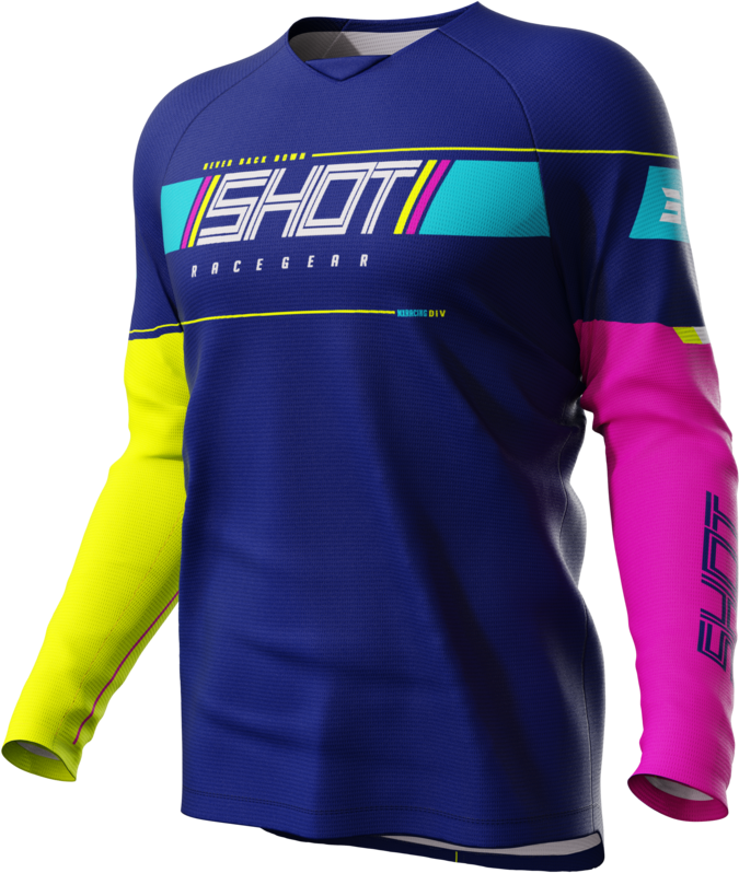 Shot Race Gear Maglia Cross Bambino Shot Draw Indy Blu