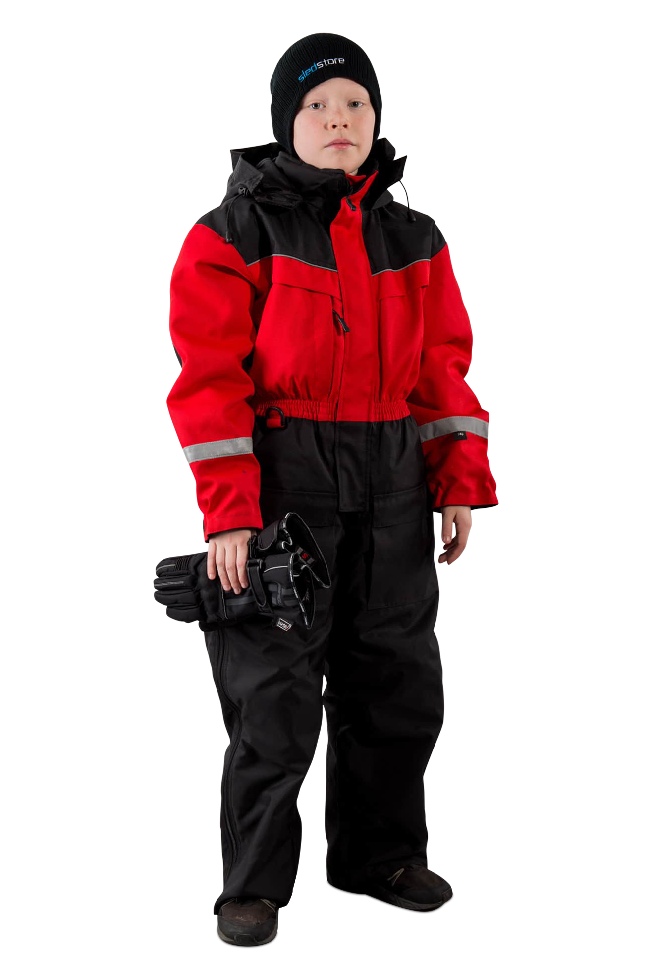 Snowpeople Tuta Bambino  Safari Rosso-Nero