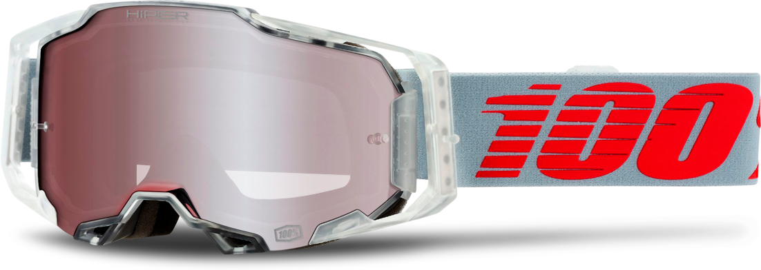 100% Maschera Cross  Armega X-Ray Bianco-Rosso 100% Maschera Cross  Armega X-Ray Bianco-Rosso