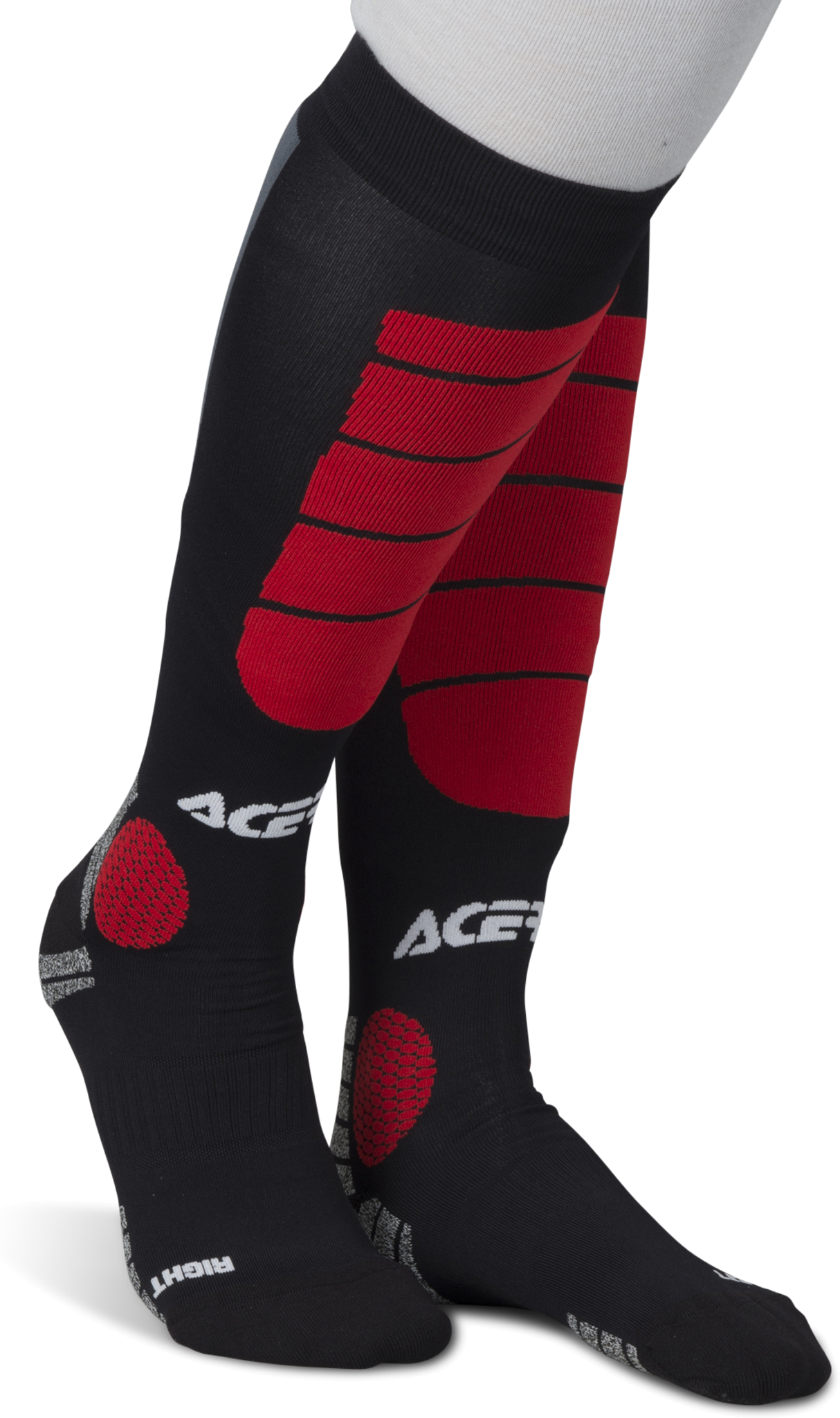 Acerbis Calze Cross  Impact Nero-Rosso