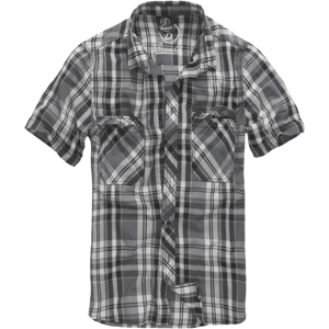 Brandit Camicia  Roadstar Nero-Grigio