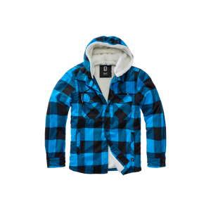 Brandit Giacca  Lumber Hooded Nero-Blu