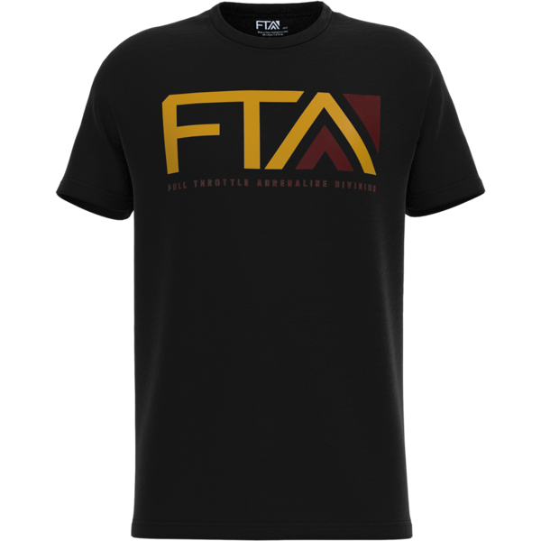 fta t-shirt  full throttle premium nero-oro