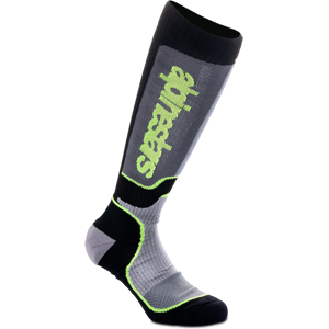 Alpinestars Calze Cross Bambino  Plus Nero-Grigio-Giallo Fluo