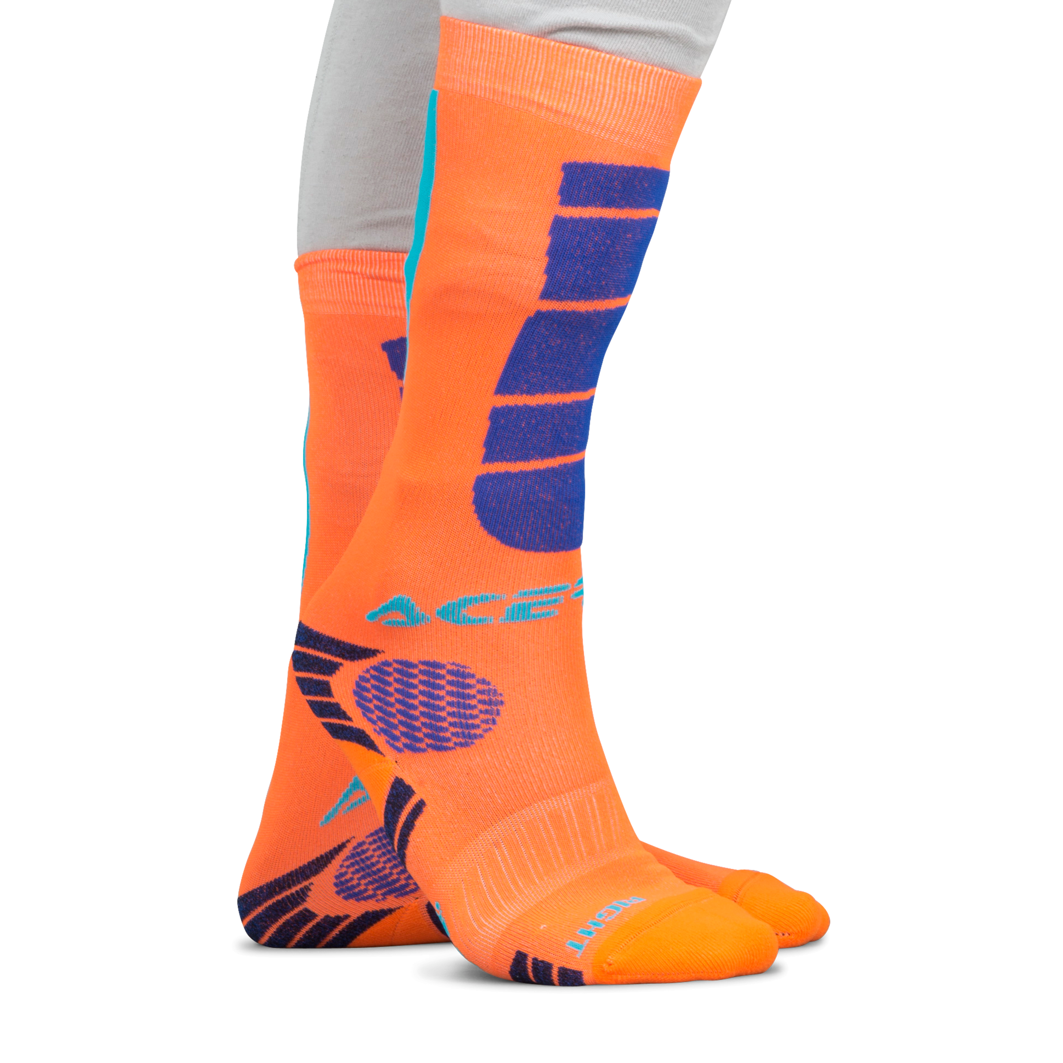 Acerbis Calze Bambino  Impact Arancio-Blu Acerbis Calze Bambino  Impact Arancio-Blu