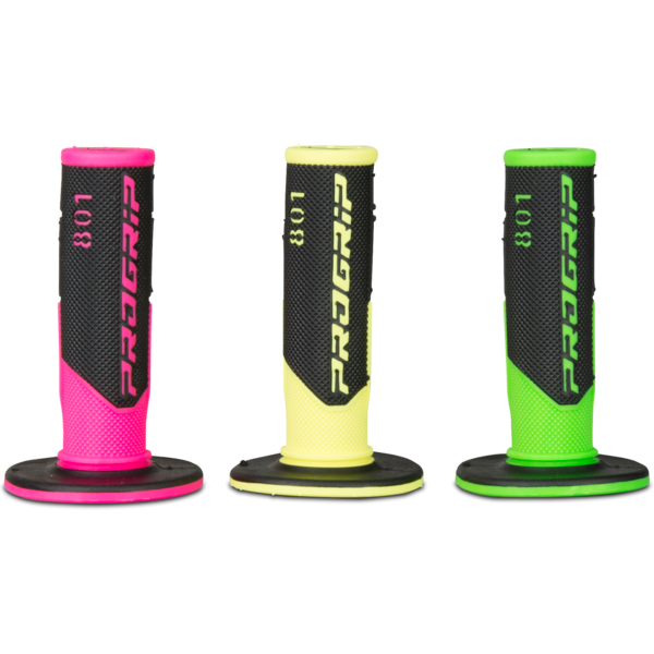 progrip manopole  801 neon nero/verde