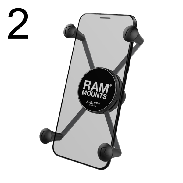 ram® mounts supporto telefono  x-grip® nero