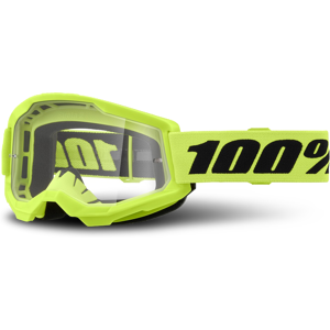 100% Maschera Cross  Strata 2 Giallo Neon-Trasparente