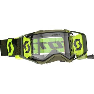 Scott Maschera Cross  Prospect Kaki Works Verde-Giallo Neon-Trasparente