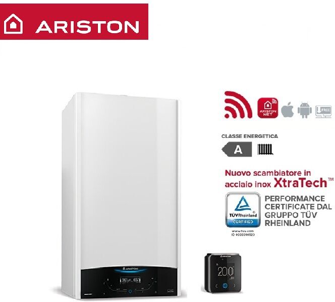 Caldaia Ariston Genus One System 35 Kw Eu A Condensazione Completa Di Kit Scarico Fumi Metano/gpl Solo Riscaldamento – Erp