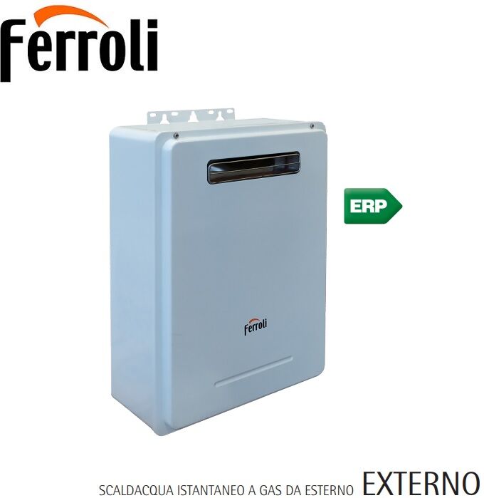 Scaldabagno Scaldacqua A Gas Ferroli Externo 11 Ng Metano Da 11 Lt – Da Esterno Low Nox – New