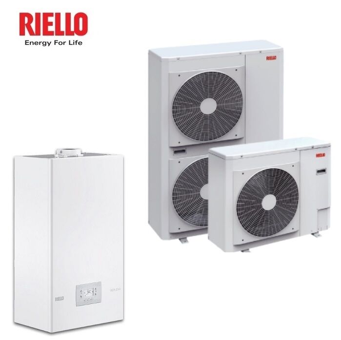 Riello Replexa 32 Kis Completa Di Kit Scarico Fumi Caldaia A Condensazione Con Pompa Di Calore Integrata Nxh Unit M 008 – Sistema Ibrido