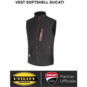 Gilet Da Lavoro Diadora Per Ducati Vest Softshell Ducati Corse - 702.180072 Colore Nero Taglie S-Xxl