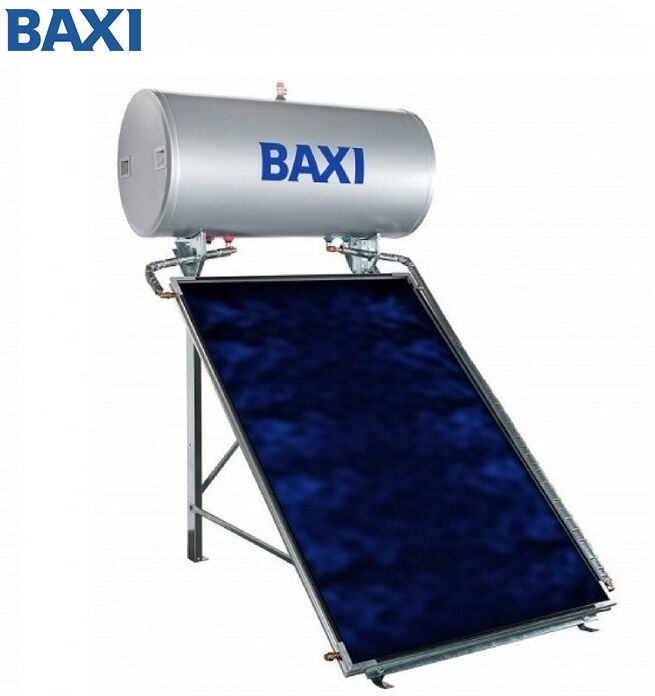 Pannello Solare Termico A Circolazione Naturale Baxi Mediterraneo Slim Pannello Sts+ 2.0 Con Bollitore 150l - Codice 7742299