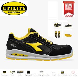 Scarpe Antinfortunistica Diadora Utility Run Net Airbox Low S1p Src - Colore Nero/antracite Cod. 701.176217