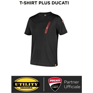 T-Shirt Da Lavoro Diadora Per Ducati T-Shirt Plus Ducati Corse - 702.180076 Colore Nero Taglie S-Xxl