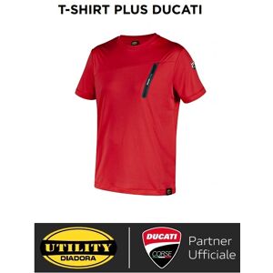 T-Shirt Da Lavoro Diadora Per Ducati T-Shirt Plus Ducati Corse - 702.180076 Colore Rosso Taglie S-Xxl