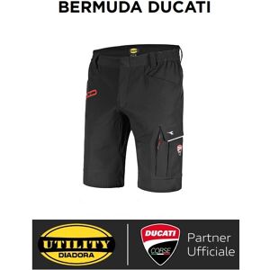 Bermuda Da Lavoro Diadora Per Ducati Bermuda Ducati Corse - 702.180070 Colore Nero Taglie S-Xxl