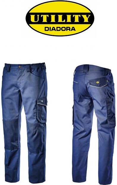 Pantalone Da Lavoro Diadora Utility Rock Blu Classico - 702.160303