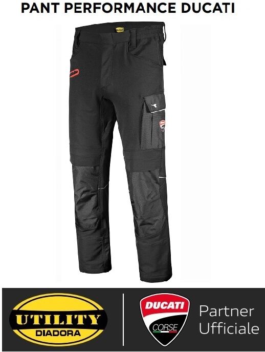 Pantalone Da Lavoro Diadora Per Ducati Pant Performance Ducati Corse - 702.180074 Colore Nero Taglie S-Xxl