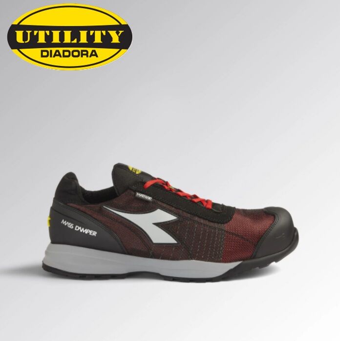 Scarpe Antinfortunistica Diadora Utility Glove Mds Mtx Low S1 Hro Src Esd - Colore Rosso/grigio Cod. 701.178901 - New