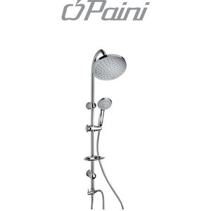 Colonna Doccia Con Soffione Tondo Paini Erika 50cr191a3s-B Con Deviatore In Abs Cromato Lucido