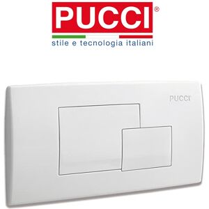 Pucci Ricambio Placca Eco Rame Pareti In Muratura Bianco Codice: 80005410 A 2 Pulsanti