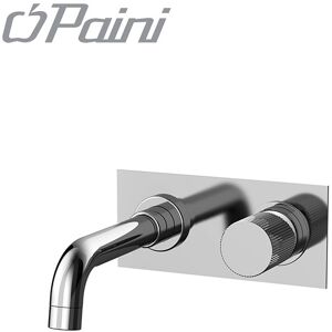 Paini Miscelatore Lavabo A Muro Cox Grip 7gcr208pbc Con Piastra