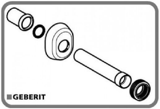 Canotto D'Allacciamento Per Cassetta Geberit 118.221.21.1 Cromo