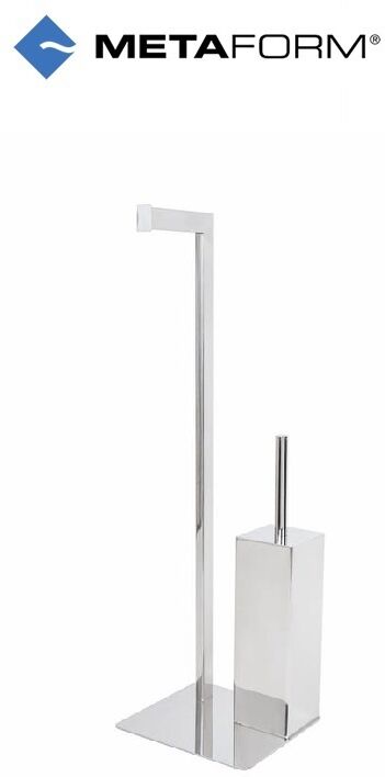 Metaform Piantana Porta Rotolo E Scopino Wc Zeus Top Line Cromo - 101n65100