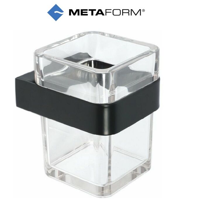 Metaform Porta Spazzolini Serie 25 Nero - 105g12001